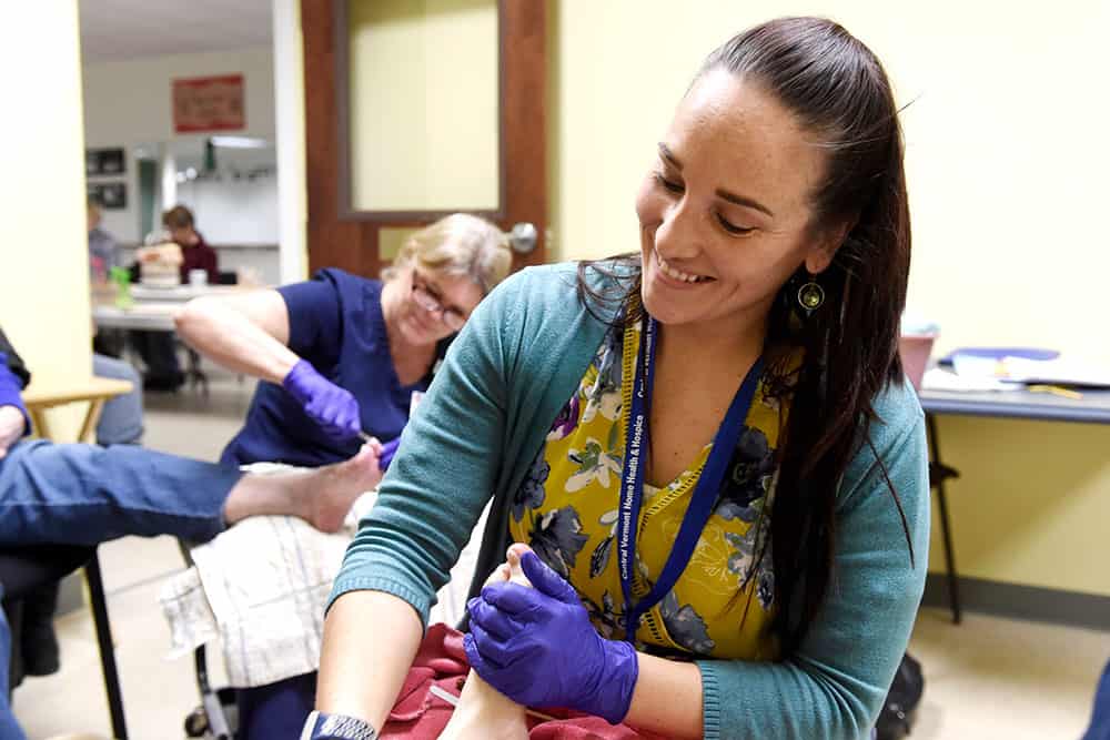 Foot care community clinics