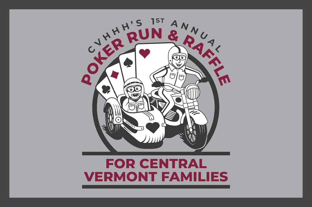 Logo for CVHHH's Poker Run and Raffle