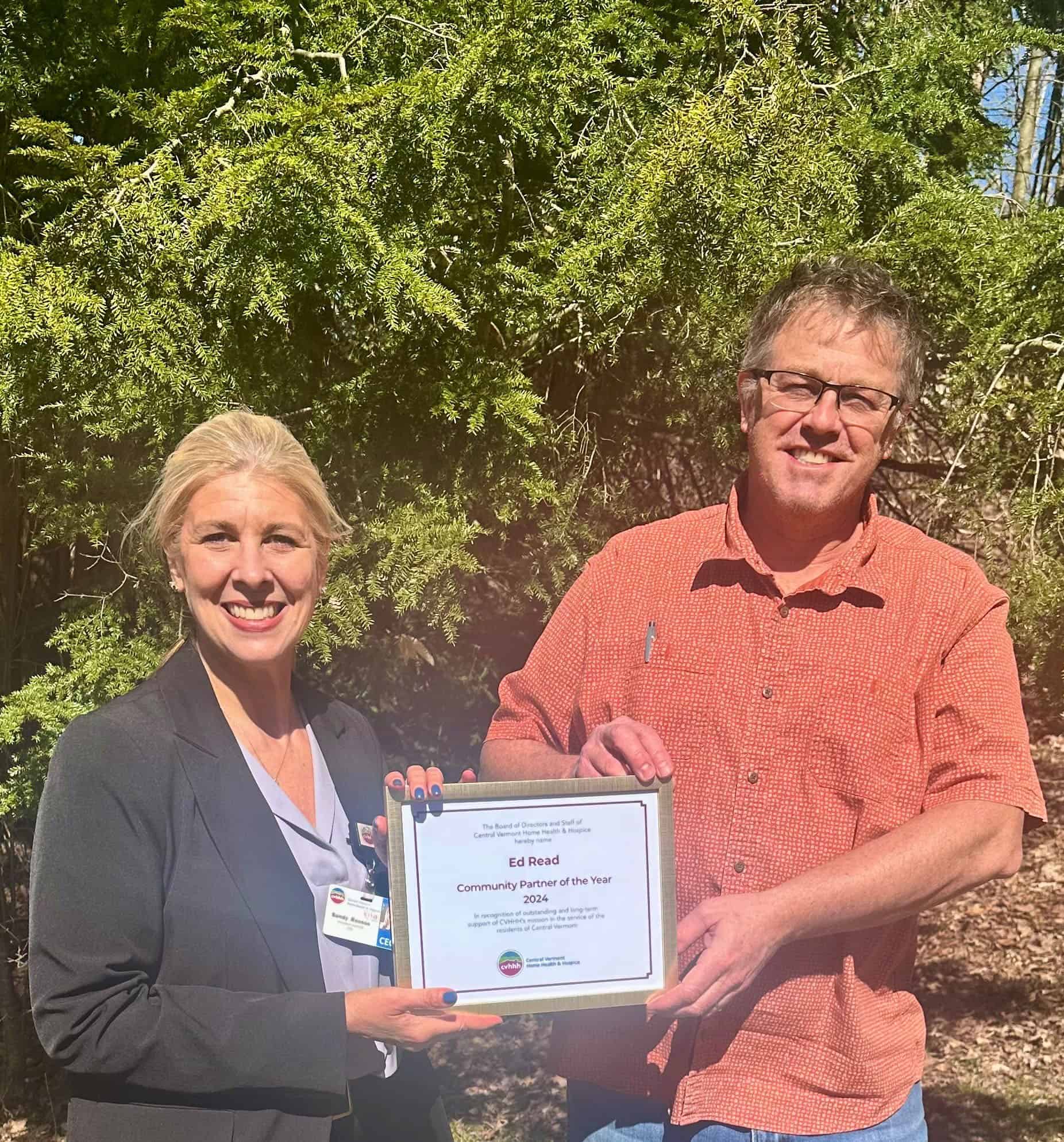 Ed Read has been named this year’s Community Partner of the Year.