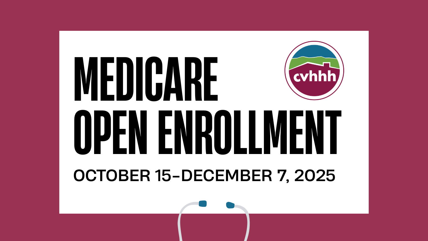 Medicare open enrollment graphic