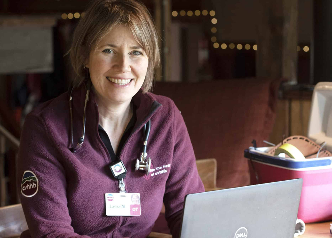 A photo of a smiling CVHHH staff member