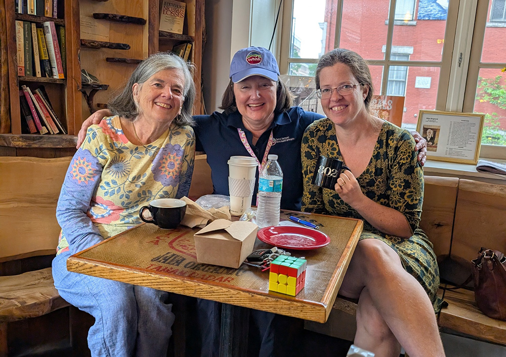 A photo of three CVHHH volunteers