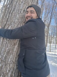 Alex volunteering with CVHHH, supporting home health and hospice care in Central Vermont